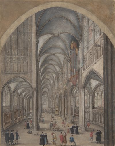 Innenraum des Straßburger Münsters von Jacob van der Heyden.