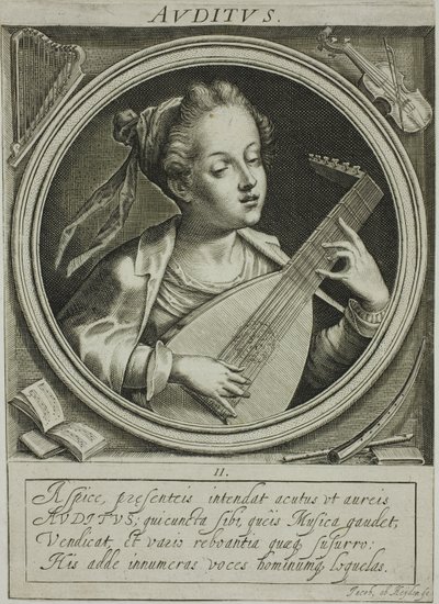 Gehör, Platte zwei aus Die fünf Sinne von Jacob van der Heyden