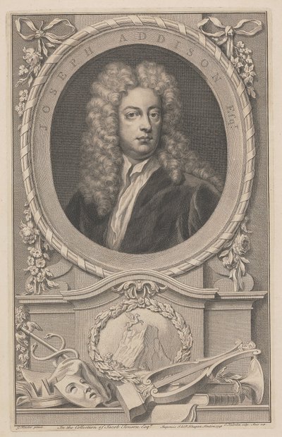 Joseph Addison, Esquire von Jacobus Houbraken