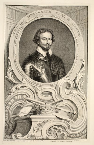Porträt von Thomas Wentworth, Earl of Stratford, Illustration aus 