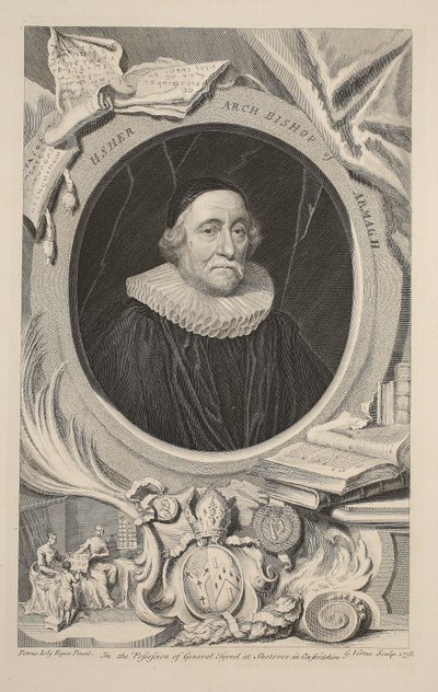 Porträt von Usher, Erzbischof von Armagh, Illustration aus 