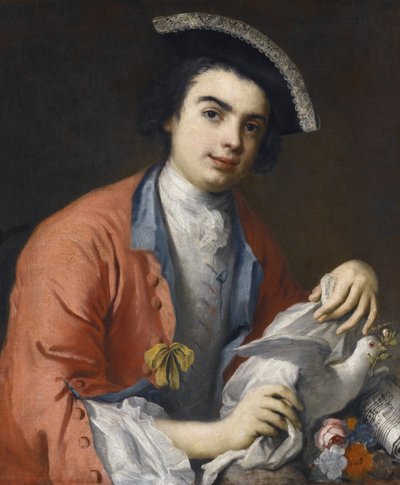 Porträt von Carlo Broschi, bekannt als Farinelli von Jacopo Amigoni