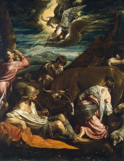 Die Verkündigung an die Hirten von Jacopo Bassano il vecchio