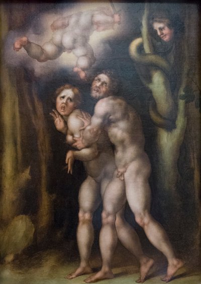 Vertreibung von Adam und Eva aus dem irdischen Paradies von Jacopo Pontormo