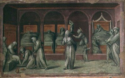 Die Frauenstation im Krankenhaus von St. Matthäus von Jacopo Pontormo