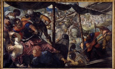 Schlacht zwischen Türken und Christen von Jacopo Robusti Tintoretto