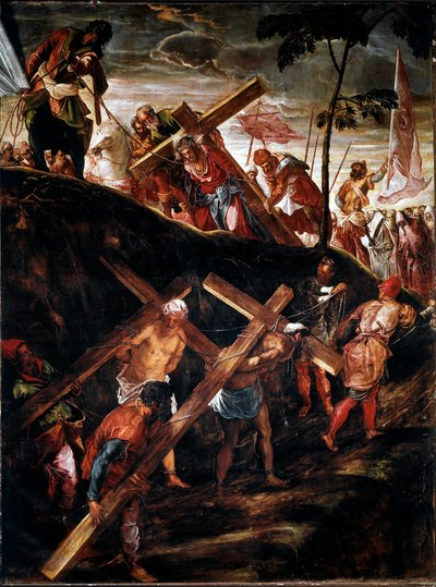 Der Kreuzweg (Die Kreuztragung) von Jacopo Robusti Tintoretto
