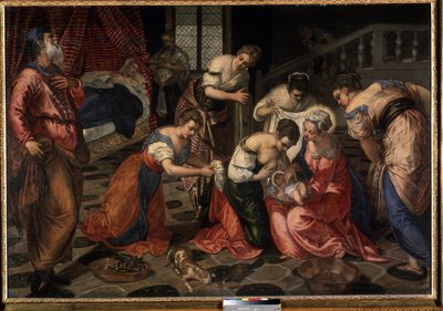 Die Geburt des Heiligen Johannes des Täufers von Jacopo Robusti Tintoretto