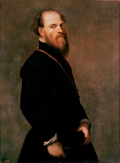 Porträt eines Gentlemans mit der Goldkette von Jacopo Robusti genannt Tintoretto von Jacopo Robusti Tintoretto