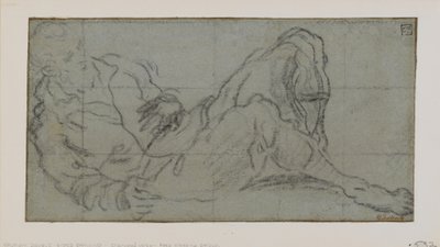 Liegende männliche Figur, 1560-69 von Jacopo Robusti Tintoretto