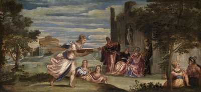 Die Prüfung der Tuccia, ca. 1555 von Jacopo Robusti Tintoretto