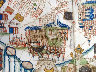 Renaissance-Karte von Europa, nach Jacopo Russo, 1528 von Jacopo Russo