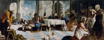 Christus wäscht den Jüngern die Füße von Jacopo Tintoretto