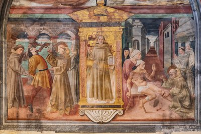 Geschichten des Heiligen Antonius von Padua, Nische des Heiligen Antonius von Padua, Mitte des 15. Jahrhunderts von Jacopo Vincioli