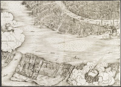 Ansicht von Venedig [unterer linker Block], 1500 von Jacopo de Barbari
