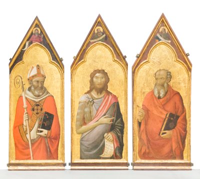Heiliger Johannes der Täufer, Heiliger Johannes der Evangelist, Heiliger Ägidius von Jacopo del Casentino