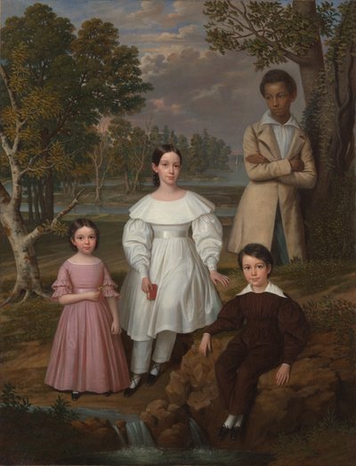Bélizaire und die Frey-Kinder, um 1837 von Jacques (attr. to) Amans