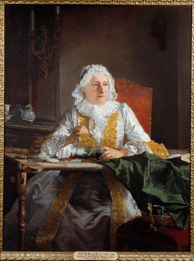 Porträt von Madame Antoine Crozat, Marquise von Chatel von Jacques Andre Joseph Camelot Aved