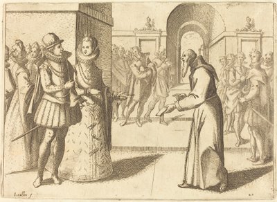 Ein Kapuziner bringt den Dank des Königs von Bayern von Jacques Callot