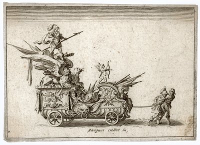 Kampf an der Barriere. Ein Streitwagen. Meaume 490-503 von Jacques Callot