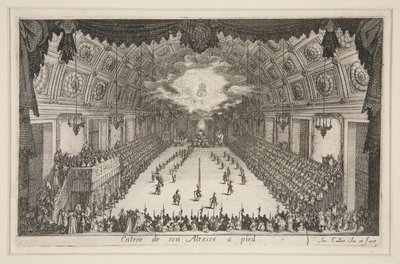 Combat à la Barrière, Entrée de son Altesse à pied von Jacques Callot