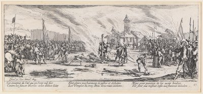 Der Scheiterhaufen von Jacques Callot