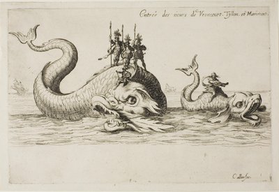 Eintritt von Mm. de Vroncourt, Tyllon und Marimont, aus Der Kampf an der Barriere von Jacques Callot