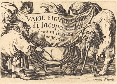 Frontispiz für "Varie Figure Gobbi" ("Verschiedene Bucklige Figuren") von Jacques Callot