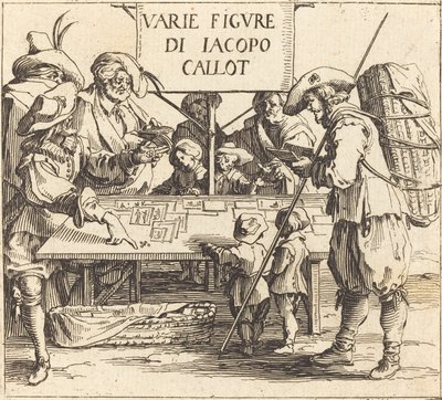 Frontispiz für Varie Figure, ca. 1621 von Jacques Callot