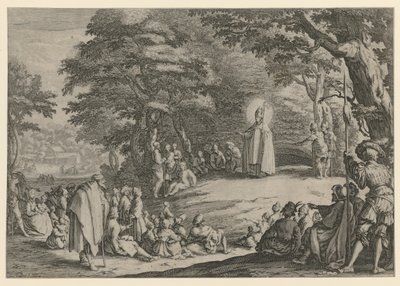 Heiliger Amand von Maastricht von Jacques Callot