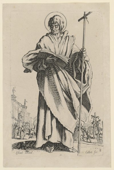 Heiliger Philipp, Blatt 11 der Folge "Jesus, die zwölf Apostel und Maria" von Jacques Callot