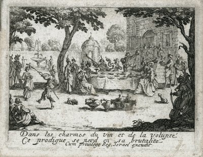 Das Leben des verlorenen Sohnes (Gravur) von Jacques Callot
