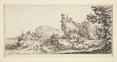Landschaft Nr. 6 aus Landschaften für Giovanni de Medici von Jacques Callot