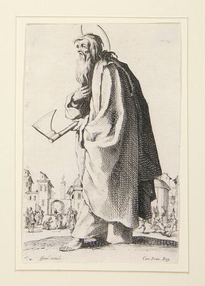 Die großen Apostel stehend, den Retter, die Selige und die heiligen Apostel Maria darstellend von Jacques Callot