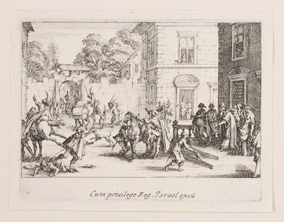 Die Abschiede, aus der Serie Das Leben der L von Jacques Callot