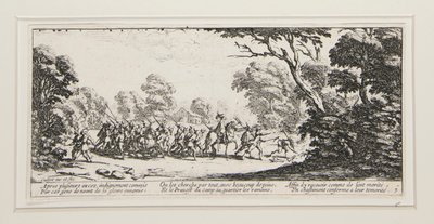 Les grandes miseres de la guerre: Nr. 9 - Entdeckung der Übeltäter von Jacques Callot