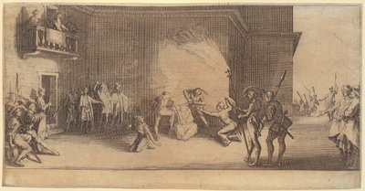 Letztes Abendmahl, Blatt 2 der Folge "Die große Passion" von Jacques Callot