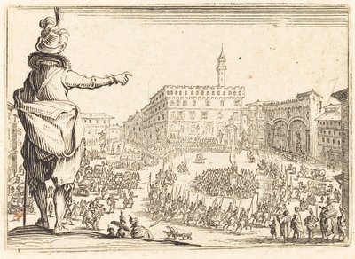 Piazza della Signoria, Florenz, ca. 1622 von Jacques Callot