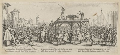 Rad, Blatt 14 der Folge "Grauen des Krieges" von Jacques Callot