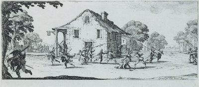 Szene des Plünderns, 1633 von Jacques Callot