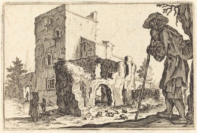 Hirte und Ruinen von Jacques Callot
