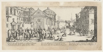 Spital, Blatt 15 der Folge "Grauen des Krieges" von Jacques Callot