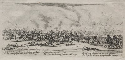 Die großen Elendnisse des Krieges: Die Schlacht, 1633 von Jacques Callot