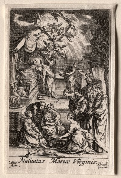 Das Leben der Jungfrau: Die Geburt der Jungfrau von Jacques Callot