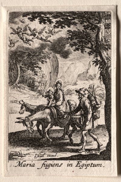 Das Leben der Jungfrau Maria: Die Flucht nach Ägypten von Jacques Callot