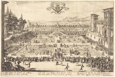 Die Palastgärten von Nancy von Jacques Callot