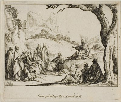 Die Bergpredigt, aus Das Neue Testament von Jacques Callot