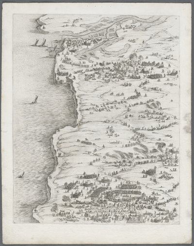 Die Belagerung von La Rochelle: Platte 5 von Jacques Callot