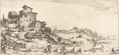 Die Hirschjagd, wahrscheinlich ca. 1630 von Jacques Callot