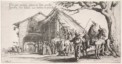 Die Bohémiens: Der Rastplatz: Die Wahrsagerin von Jacques Callot